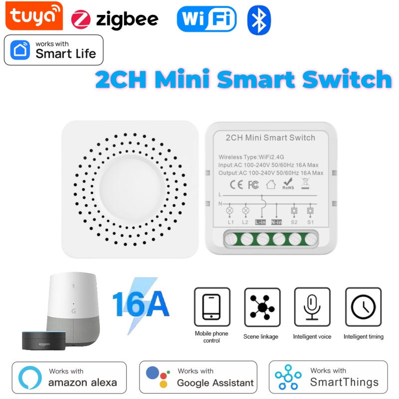 Smart Relay Tuya - Tuya Mini Smart Switch WiFi 1-2-3-4Gang