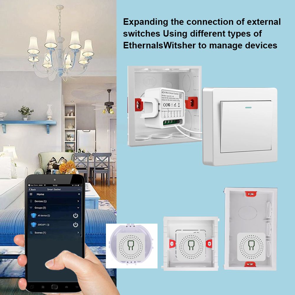 Tuya WiFi Smart Switch 1/2/3/4 - Smart Relay Tuya review and price