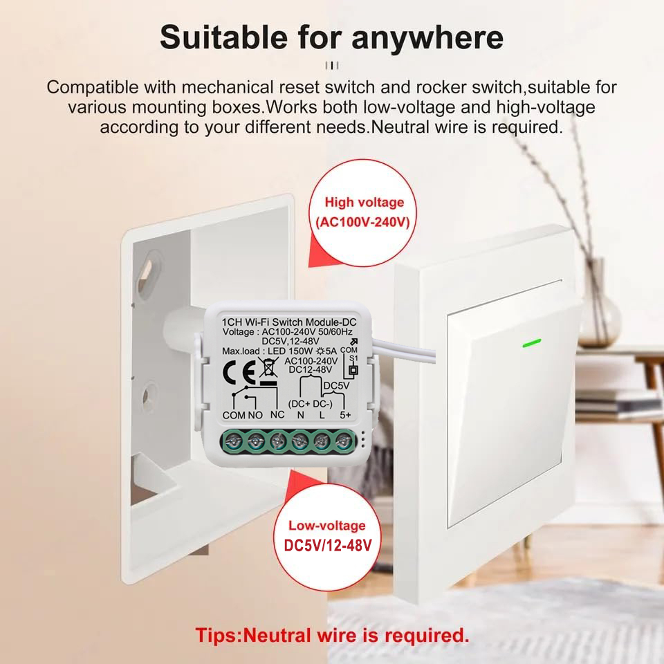 Tuya Smart Dry Contact Switch  - Tuya 4 Channel review and price